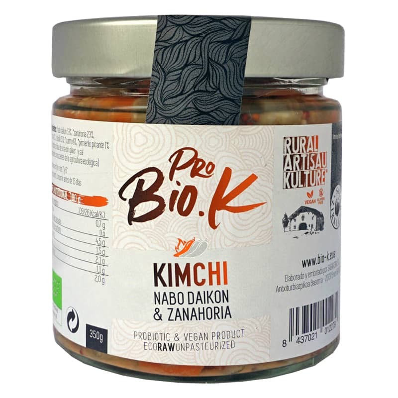 Kimchi ecològic 350 g de Bio-K - Ecoalimentaria