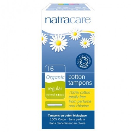 Tampón regular con aplicador ecológico 16x Natracare - Ecoalimentaria