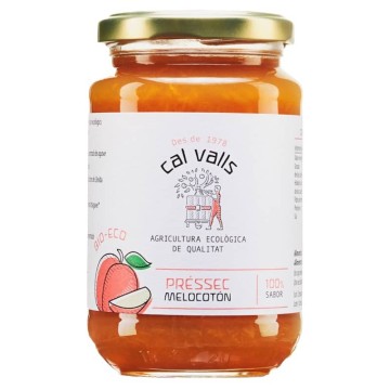 Mermelada de melocotón ecológica 375 g de Cal Valls - Ecoalimentaria