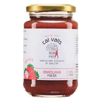 Mermelada de fresa ecológica 375 g de Cal Valls - Ecoalimentaria