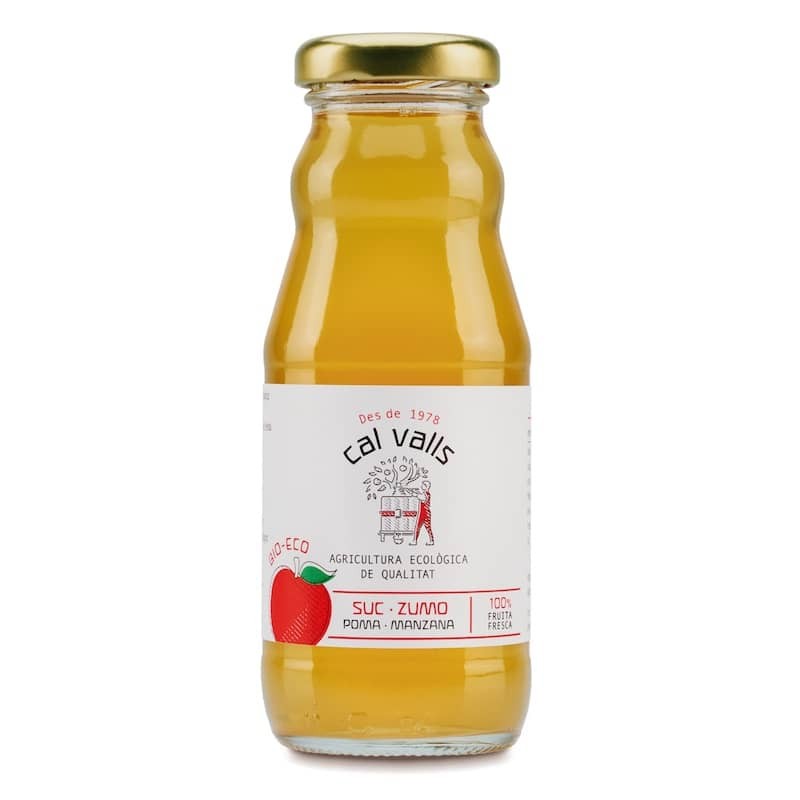 Suc de poma ecològic 200 ml de Cal Valls - Ecoalimentaria