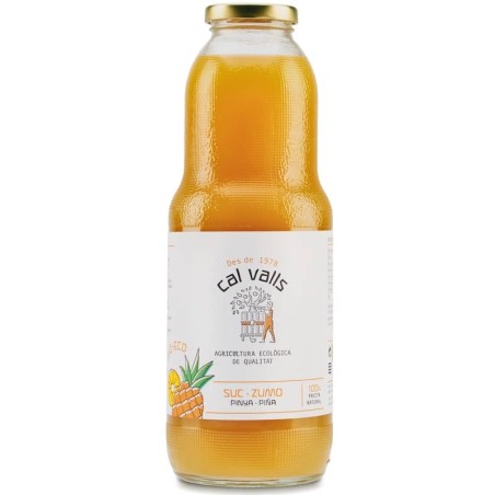 Zumo de piña ecológico 1 l de Cal Valls - Ecoalimentaria