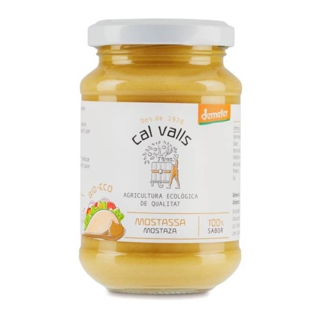 Mostassa fina ecològica 200 g de Cal Valls - Ecoalimentaria