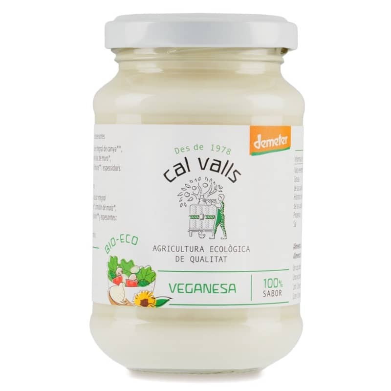 Veganesa ecológica 190 g de Cal Valls - Ecoalimentaria