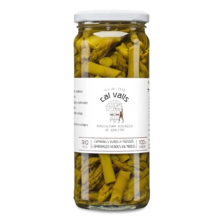 Espárragos verdes ecológicos 420 g de Cal Valls - Ecoalimentaria