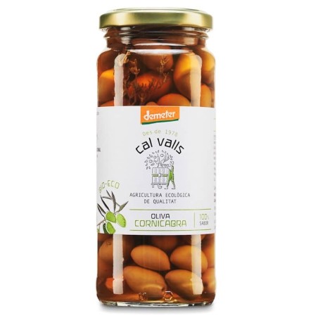 Aceituna cornicabra ecológica 350 g de Cal Valls - Ecoalimentaria