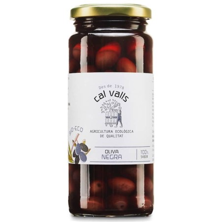 Aceituna negra ecológica 350 g de Cal Valls - Ecoalimentaria