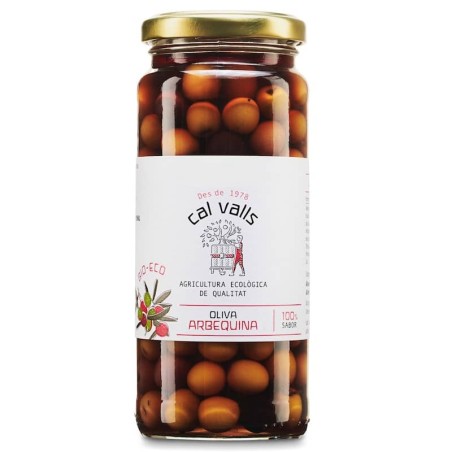 Aceituna arbequina ecológica 350 g de Cal Valls - Ecoalimentaria