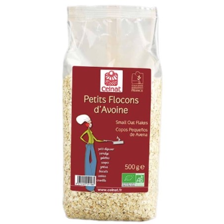 Copos de avena finos ecológicos 500 g de Celnat - Ecoalimentaria