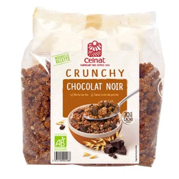 Crunchy chocolate negro ecológico 500 g de Celnat - Ecoalimentaria