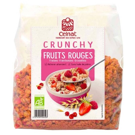 Crunchy frutos rojos ecológico 500 g de Celnat - Ecoalimentaria