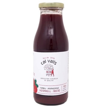 Suc de nabiu vermell ecològic 500 ml de Cal Valls - Ecoalimentaria