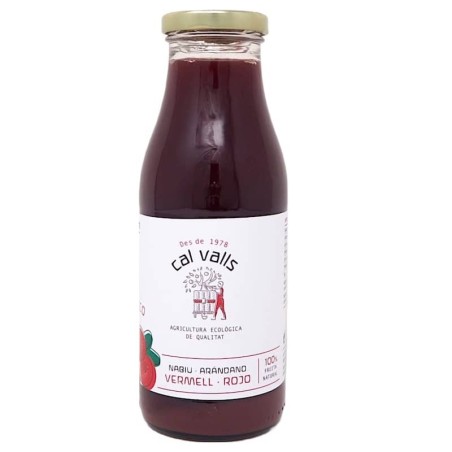 Zumo de arándano rojo ecológico 500 ml de Cal Valls - Ecoalimentaria
