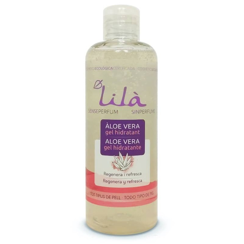 Aloe vera gel hidratante ecológico 250 ml de Lilà - Ecoalimentaria