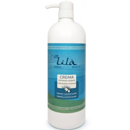 Crema hidratant corporal familiar ecològica 1 l Lilà - Ecoalimentaria