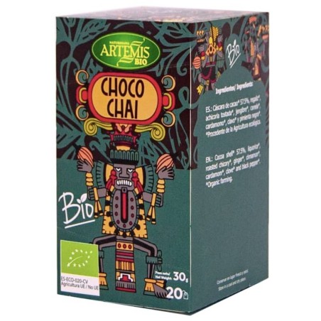 Choco chai ecológico 20 sobres de Artemis - Ecoalimentaria