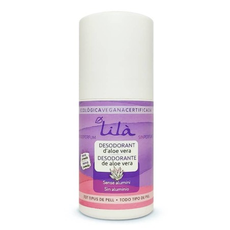 Desodorante roll-on ecológico sin perfume 50 ml Lilà - Ecoalimentaria