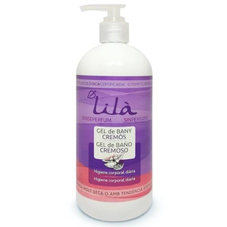 Gel de baño cremoso ecológico sin perfume 500 ml Lilà - Ecoalimentaria