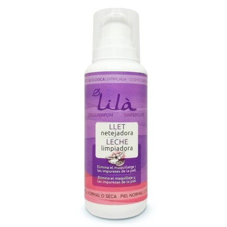 Llet netejadora ecològica 200 ml de Lilà - Ecoalimentaria