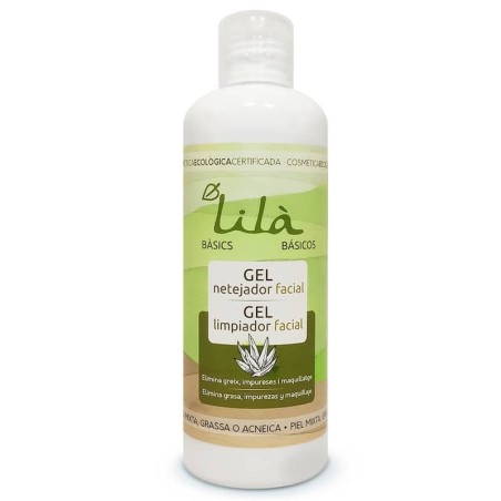 Gel limpiador facial ecológico 250 ml de Lilà - Ecoalimentaria
