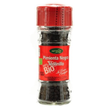 Pimienta negra molinillo ecológica 40 g de Artemis - Ecoalimentaria