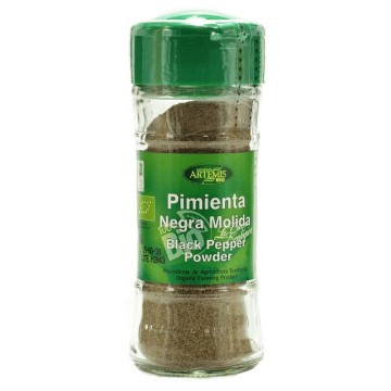 Pimienta negra molida ecológica 38 g de Artemis - Ecoalimentaria