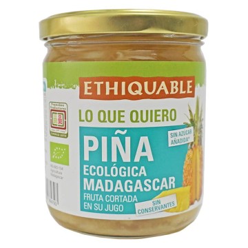 Pinya en el seu suc ecològica 420 g d'Ethiquable - Ecoalimentaria