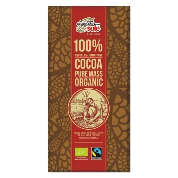 Xocolata negra 100% ecològica 90 g Chocolates Solé - Ecoalimentaria