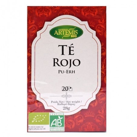 Té rojo ecológico 20 sobres de Artemis - Ecoalimentaria