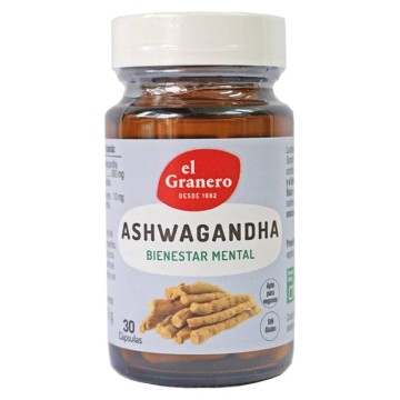 Ashwagandha 30 cápsulas de El Granero - Ecoalimentaria