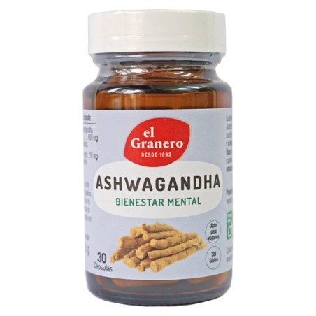 Ashwagandha 30 cápsulas de El Granero - Ecoalimentaria