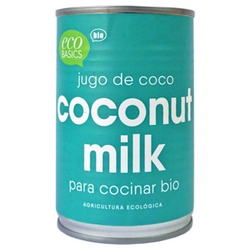 Leche de coco ecológica 400 ml de EcoBasics - Ecoalimentaria
