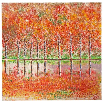 Obra Mia Remi árboles sobre lago