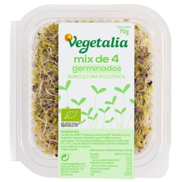 Mix de 4 germinats ecològics 70 g de Vegetalia - Ecoalimentaria
