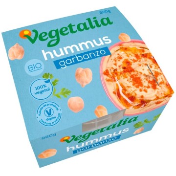 Hummus garbanzos ecológico 220 g de Vegetalia - Ecoalimentaria
