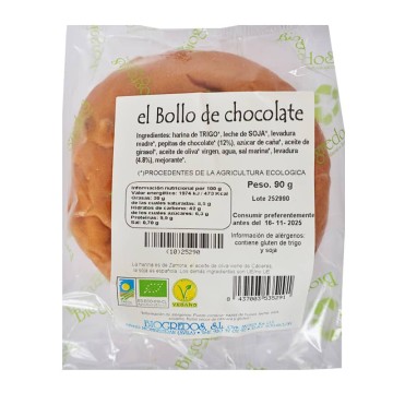 Bollo de chocolate ecológico de Biogredos - Ecoalimentaria