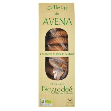 Galletas de avena con cacao bio 200 g de Biogredos - Ecoalimentaria