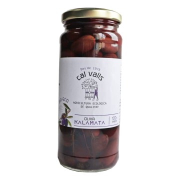 Aceituna kalamata ecológica 350 g de Cal Valls - Ecoalimentaria