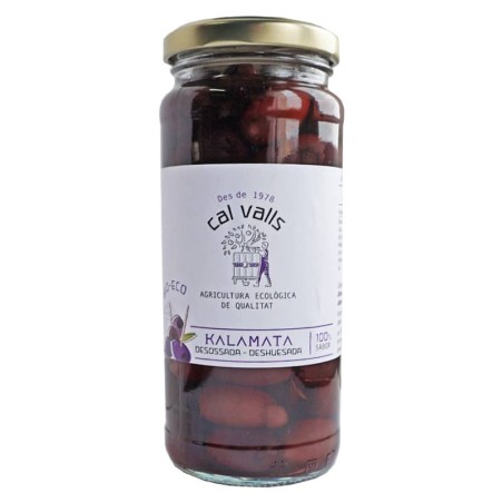 Aceituna kalamata deshuesada bio 330 g de Cal Valls - Ecoalimentaria