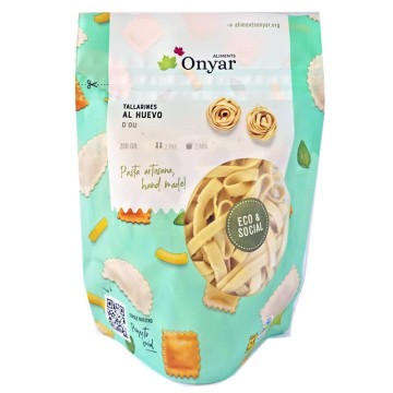 Tallarines d'ou ecològiques 250 g d'Onyar - Ecoalimentaria