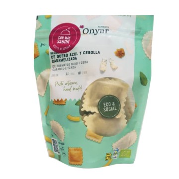 Raviolis de formatge blau ecològics 250 g d'Onyar - Ecoalimentaria