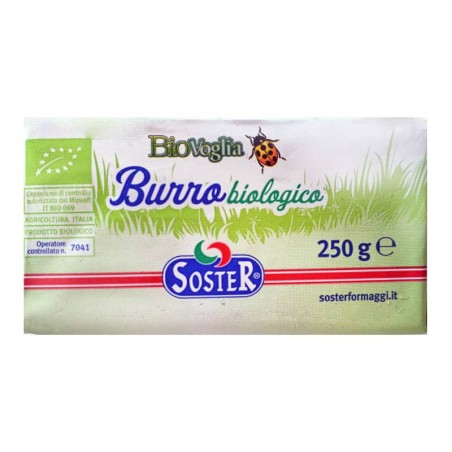 Mantequilla ecológica 250 g de Soster - Ecoalimentaria