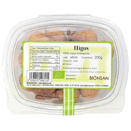 Higos secos ecológicos 200 g de Bionsan - Ecoalimentaria