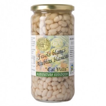 Alubias blancas cocidas ecológicas 700 g de Cal Valls - Ecoalimentaria