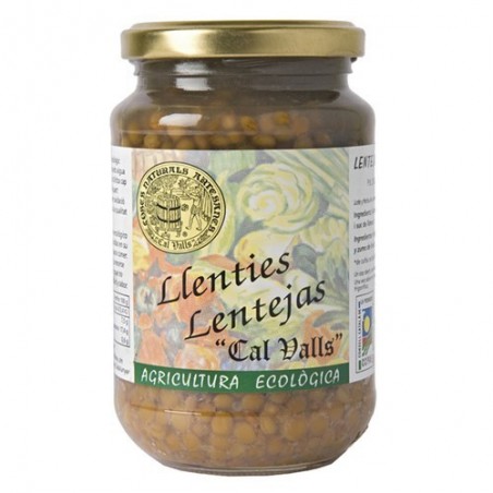 Lentejas cocidas ecológicas 350 g de Cal Valls - Ecoalimentaria