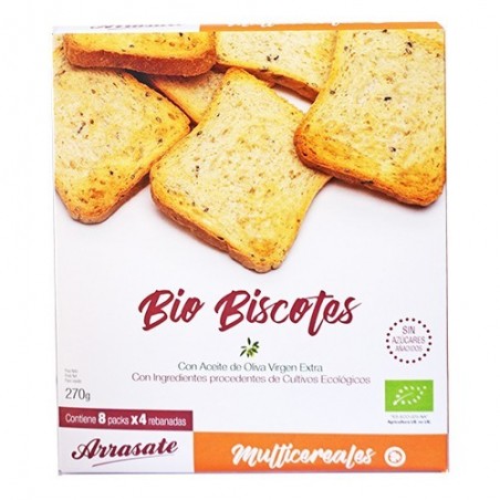Torrades multicereals ecològiques 270 g d'Arrasate - Ecoalimentaria
