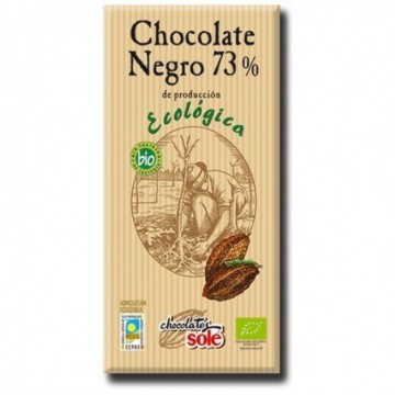 Chocolate negro 73% ecológico 100 g Chocolates Solé - Ecoalimentaria