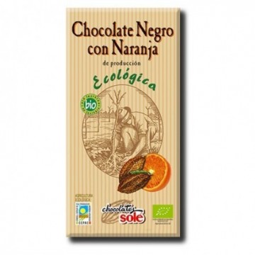 Chocolate negro con naranja bio 100 g Chocolates Solé - Ecoalimentaria