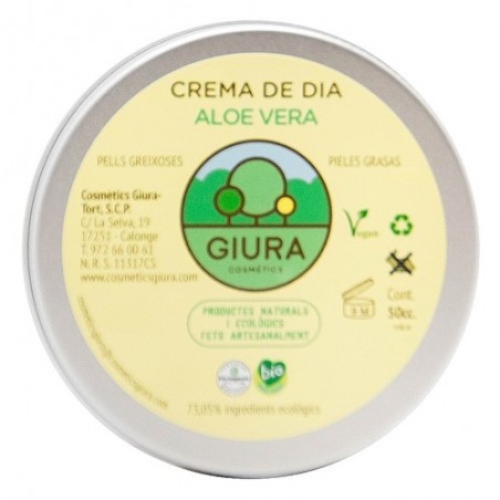 Crema de día al aloe vera ecológica 50 ml de Giura - Ecoalimentaria