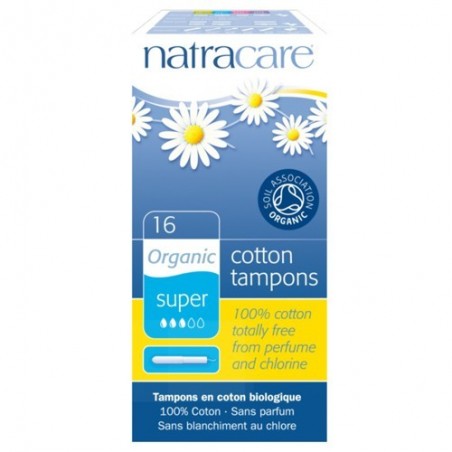 Tampón super con aplicador ecológico 16x de Natracare - Ecoalimentaria